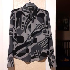 Gray n black long sleeve shirt